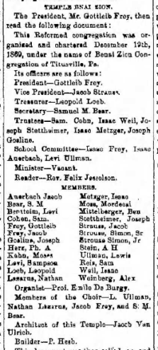 Members of Bnai Zion 6.13.1871