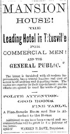 Mansion House Ad 7.11.1882