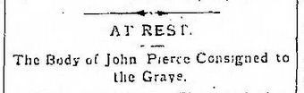 John Pierce Headline 4.6.1883