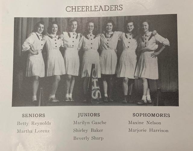 THS Cheerleaders 1945