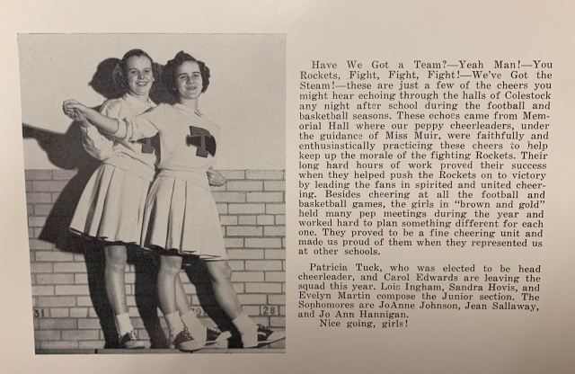 THS Cheerleaders 2 1961