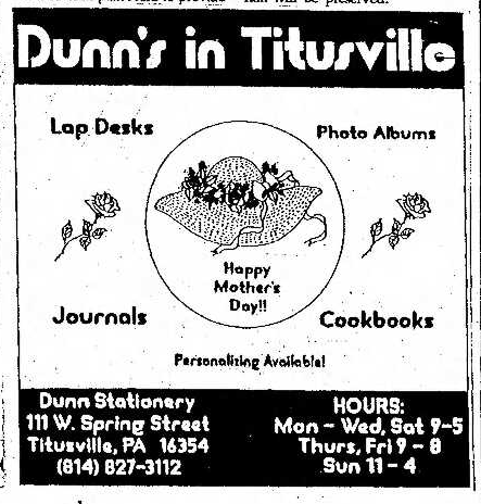 Dunns Stationary 5.6.1993