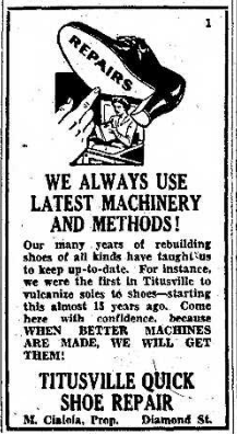 Titusville Quick Shoe Repair 2.17.1940