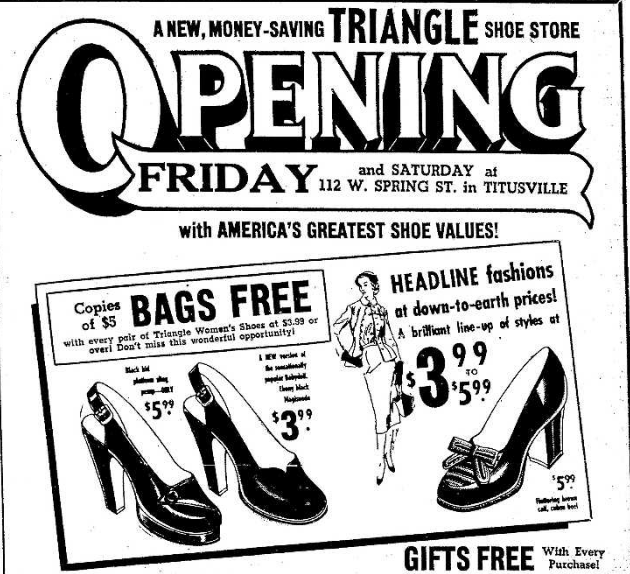 Triangle Shoe Store 9.13.1951